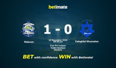 Malavan 대 Esteghlal Khuzestan 예측, 승률 및 베팅 팁