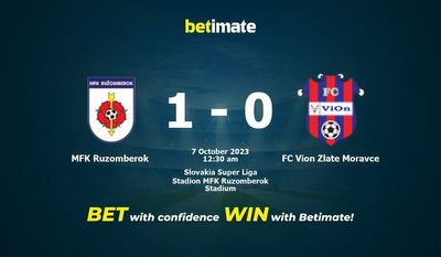 MFK Ruzomberok 대 FC Vion Zlate Moravce 예측, 승률 및 베팅 팁