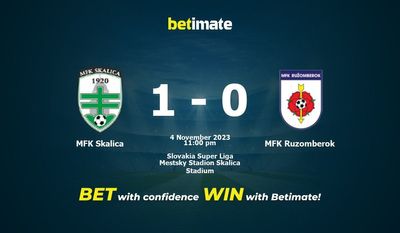 MFK Skalica 대 MFK Ruzomberok 예측, 확률 및 베팅 팁
