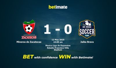 Mineros de Zacatecas 대 Jaiba Brava 예측, 승률 및 베팅 팁 2025년 5월 12일