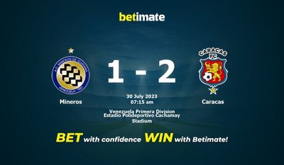 Mineros vs Caracas 예측, 승률, 베팅 팁 2023/07/29