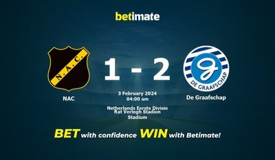 NAC 대 De Graafschap 예측, 승률 및 베팅 팁