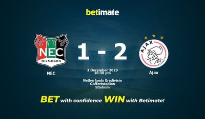 NEC 대 Ajax 예측, 승률 및 베팅 팁 2023년 12월 3일