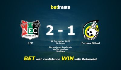 NEC 대 Fortuna Sittard 예측, 승률 & 베팅 팁 2023년 12월 15일