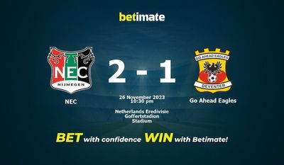 NEC 대 Go Ahead Eagles 예측, 승률 및 베팅 팁 2023년 11월 26일