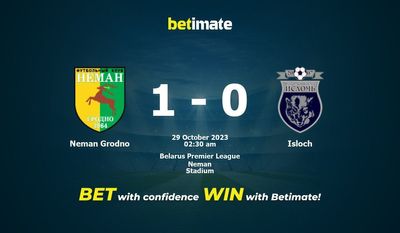 Neman Grodno 대 Isloch 예측, 확률 및 베팅 팁 2023년 10월 28일