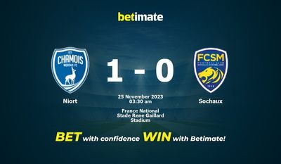 Niort 대 Sochaux 예측, 승률 및 베팅 팁 2023-11-24