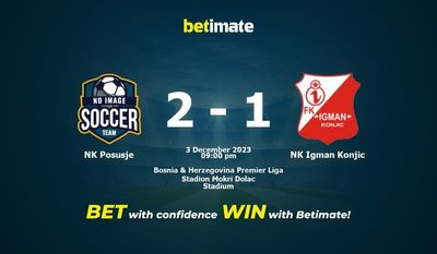 NK Posusje 대 NK Igman Konjic 예측, 승률 및 베팅 팁 2023-12-03