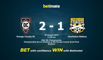 Orange County SC 대 Charleston 배터리 예측, 승률 및 베팅 팁 2023-08-20
