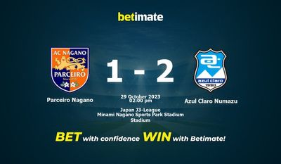 Parceiro Nagano vs Azul Claro Numazu 예측, 확률 및 베팅 팁 2023-10-29