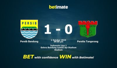 Persib Bandung 대 Persita Tangerang 예측, 승률 및 베팅 팁