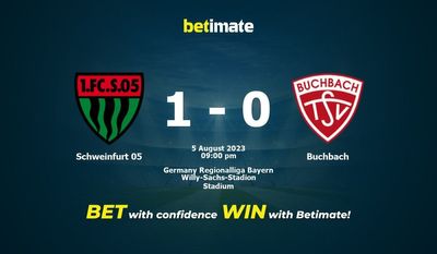 슈바인푸르트 05 vs Buchbach 예측, 승률, 베팅 팁 2023-08-05