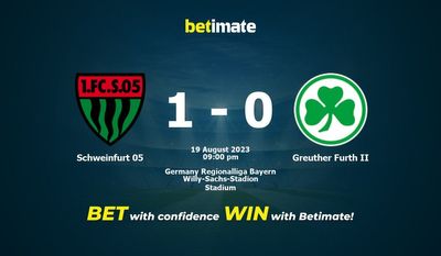슈바인푸르트 05 vs Greuther Furth II 예측, 승률, 베팅 팁 2023-08-19