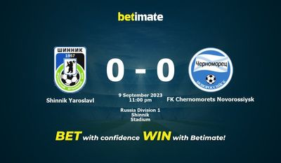 Shinnik Yaroslavl 대 FK 체르노모레츠 노보로시스크 예측, 승률 및 베팅 팁