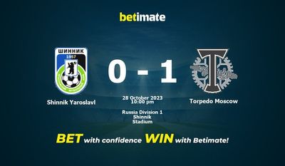 Shinnik Yaroslavl 대 Torpedo 모스크바 예측, 승률 및 베팅 팁 2023년 10월 28일