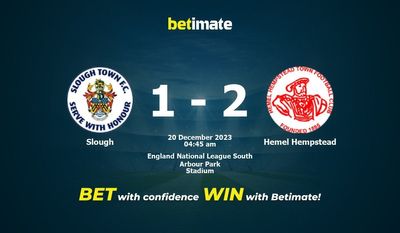 Slough 대 Hemel Hempstead 예측, 승률 & 베팅 팁 2023년 12월 19일