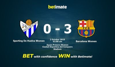 Sporting De Huelva Women 대 바르셀로나 여성 예측, 승률 및 베팅 팁 2023-10-01