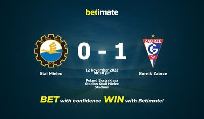 Stal Mielec 대 Gornik Zabrze 예측, 승률 및 베팅 팁 2023년 11월 12일