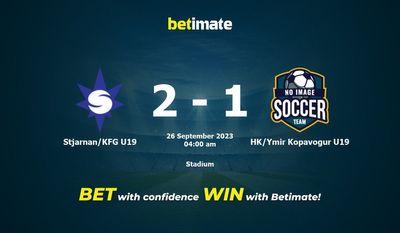 Stjarnan/KFG U19 대 HK/Ymir Kopavogur U19 예측, 승률 및 베팅 팁 2023년 9월 25일