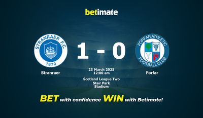 Stranraer vs Forfar 예측, 배당률 및 베팅 팁 03/22/2025