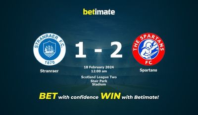 Stranraer 대 Spartans 예측, 확률 및 베팅 팁