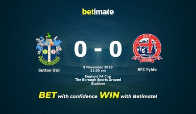 Sutton Utd 대 AFC Fylde 예측, 확률 및 베팅 팁