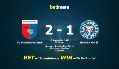 SV Drochtersen-Assel 대 홀스타인 킬 II 예측, 승률 및 베팅 팁 2023년 9월 10일