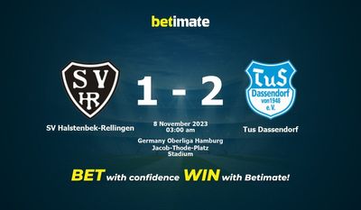 SV Halstenbek-Rellingen 대 Tus Dassendorf 예측, 확률 및 베팅 팁 2023-11-07
