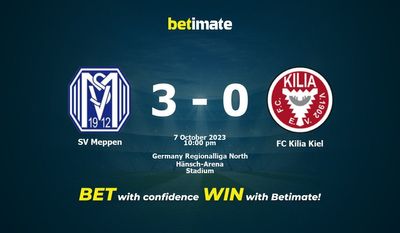 SV 메펜 대 FC 킬리아 킬 예측, 확률 및 베팅 팁 2023-10-07