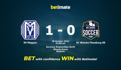 SV Meppen 대 SC Weiche Flensburg 08 예측, 승률 및 베팅 팁 2023년 10월 27일