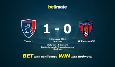 Taranto 대 AZ Picerno ASD 예측, 확률 및 베팅 팁