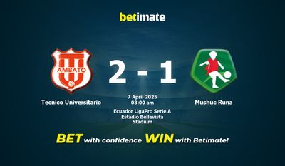 Tecnico Universitario 대 Mushuc Runa 예측, 승률 및 베팅 팁 2025년 4월 6일
