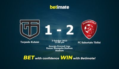 Torpedo Kutaisi 대 FC Saburtalo 트빌리시 예측, 승률 및 베팅 팁