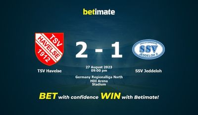 TSV Havelse 대 SSV Jeddeloh 예측, 승률 및 베팅 팁 2023년 8월 27일