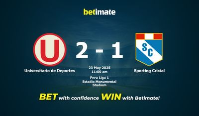 Universitario de Deportes 대 Sporting Cristal 예측, 승률 및 베팅 팁 2025년 5월 23일