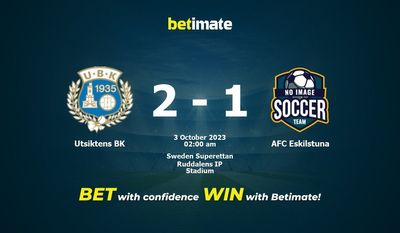 Utsiktens BK 대 AFC 에스킬스투나 예측, 승률 및 베팅 팁