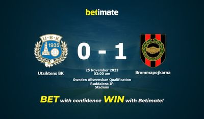 Utsiktens BK 대 Brommapojkarna 예측, 승률 및 베팅 팁 2023년 11월 24일