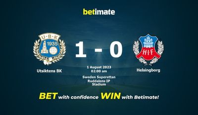 Utsiktens BK 대 Helsingborg 예측, 승률, 베팅 팁 2023/07/31