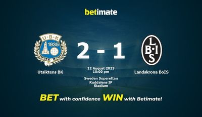 Utsiktens BK 대 Landskrona BoIS 예측, 승률, 베팅 팁 2023-08-12