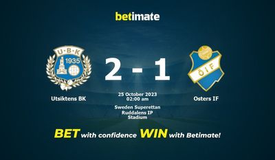 Utsiktens BK 대 Osters IF 예측, 승률 및 베팅 팁 2023년 10월 24일