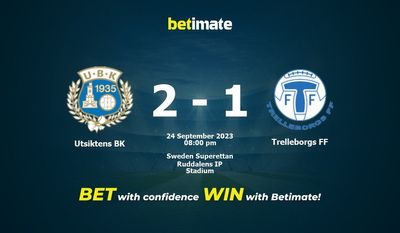 Utsiktens BK 대 Trelleborgs FF 예측, 승률 및 베팅 팁 2023년 9월 24일