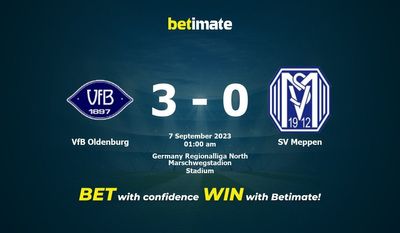 VfB Oldenburg 대 SV Meppen 예측, 확률 및 베팅 팁