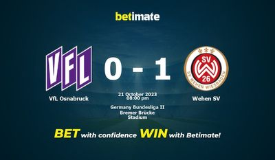 VfL Osnabruck 대 Wehen SV 예측, 승률 및 베팅 팁 2023년 10월 21일