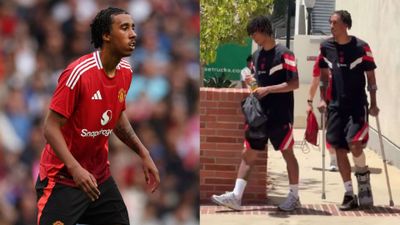 Man Utd befürchtet, dass Leny Yoro nach Sichtung von Krücken eine längere Verletzungspause bevorsteht