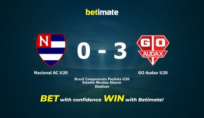 Nacional AC U20 vs GO Audax U20 Pronósticos, Cuotas y Pronósticos de Apuestas 10/06/2023
