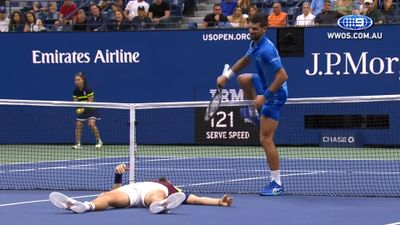 Novak Djokovic vs. Daniil Medvedev tennisottelun kohokohdat (3-0) - US Open 2023