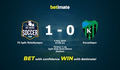 76 Igdir Belediyespor vs Kocaelispor Prognozy, kursy i typy bukmacherskie 04.05.2025