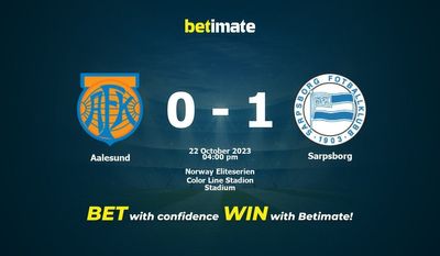 Aalesund – Sarpsborg przewidywania, kursy i typy bukmacherskie 22.10.2023