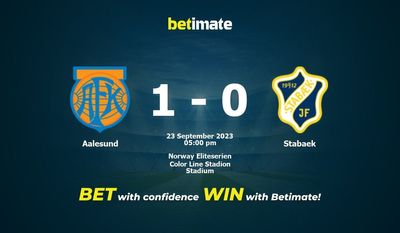 Aalesund – Stabaek przewidywania, kursy i typy bukmacherskie 23.09.2023