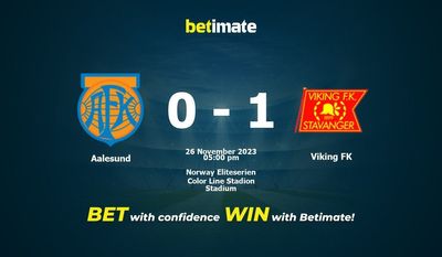 Aalesund – Viking FK przewidywania, kursy i typy bukmacherskie 26.11.2023